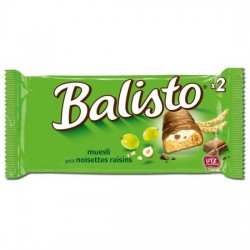 barre chocolatée BALISTO noisettes & raisins  37gx20