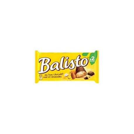 barre chocolatée BALISTO miel et  amandes  37gx20
