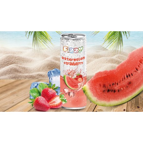 FIZZY PASTEQUE FRAISE 33CL X 24