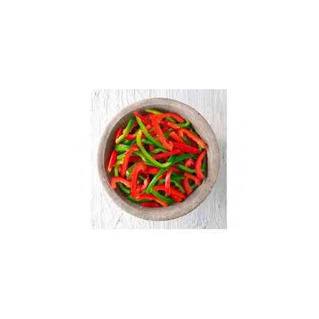 Poivrons Lanières Rouge Vert 9 mm 1 kg