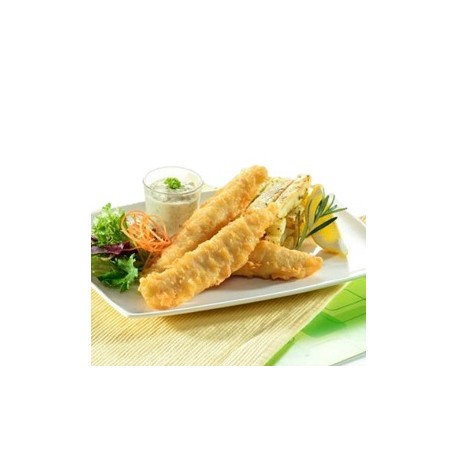 tender façon fish and chips 60-80g (colin) 1kg