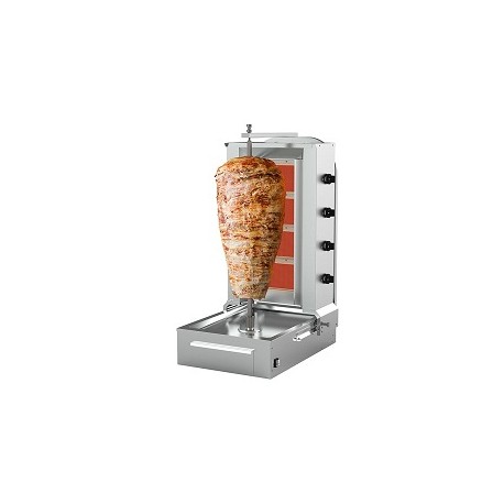 Machine à kebab 4 feux à gaz MACHINE A KEBAB Option Garantie 1 an pièces