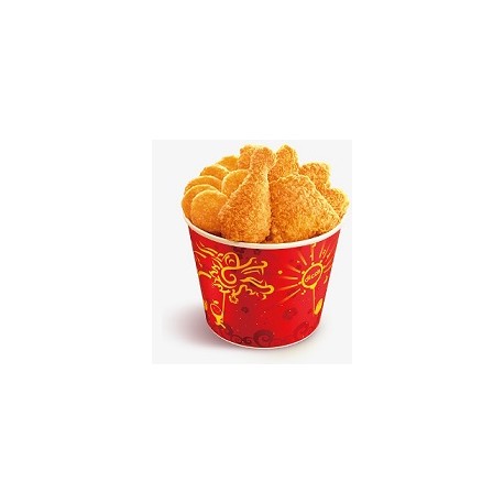 Seau en carton pour chicken wings dimension 18x1.5x14 (2.5L) x50