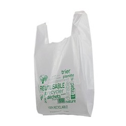 Sac plastique 50 microns réutilisable petit