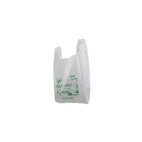 Sac plastique 50 microns réutilisable petit