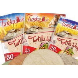 Sachet TURKA Tortillas de blé 35cm 130g 18 pièces